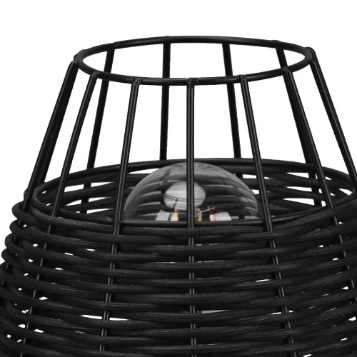 LÁMPARA DE MESA RATTAN NEGRO GALADRIEL