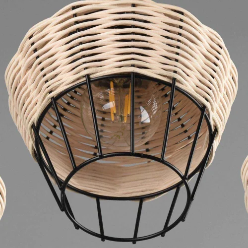 LÁMPARA DE TECHO 3 LUCES RATTAN NATURAL GALADRIEL LÁMPARA DE TECHO 3 LUCES RATTAN NATURAL GALADRIEL