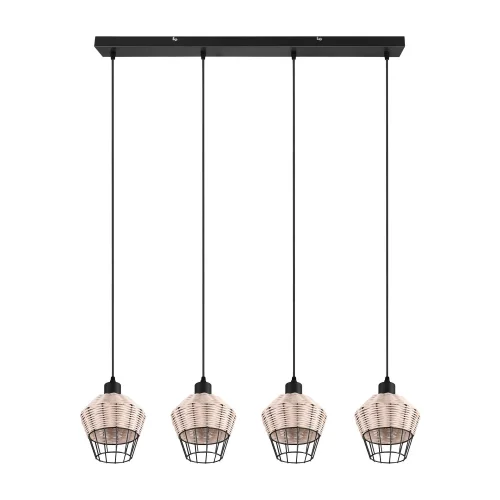 LÁMPARA DE TECHO 4 LUCES RATTAN NATURAL GALADRIEL LÁMPARA DE TECHO 4 LUCES RATTAN NATURAL GALADRIEL