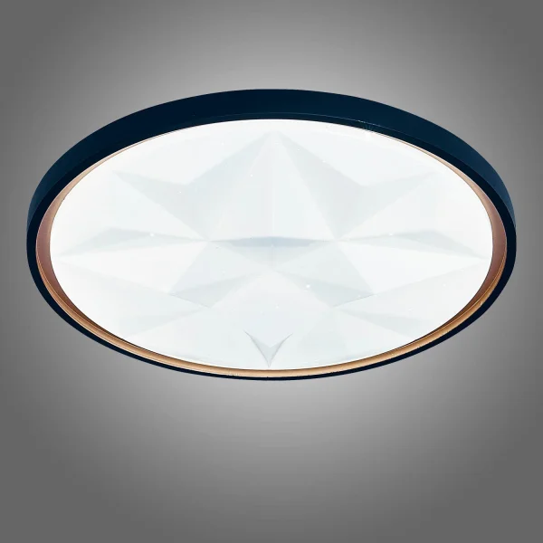 PLAFÓN LED 58W PW LED REGULABLE NEGRO ORO PRISMA TELLUS