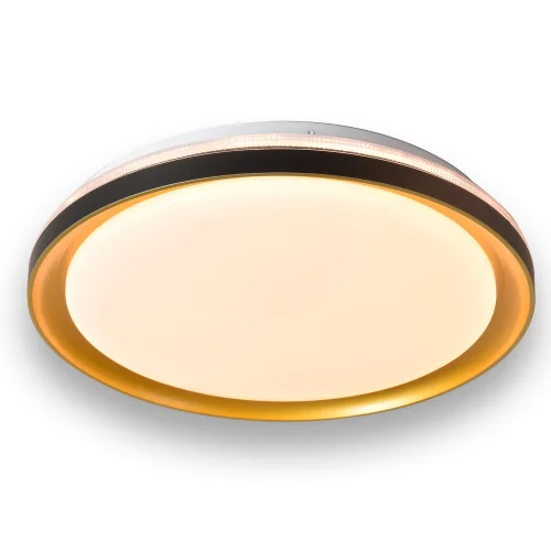 PLAFÓN DE TECHO LED 35 W REGULABLE C/MANDO NEGRO/DORADO SHIRLEY