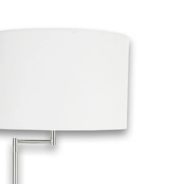 LÁMPARA DE PIE NÍQUEL SATINADO E27 USB PORTIA