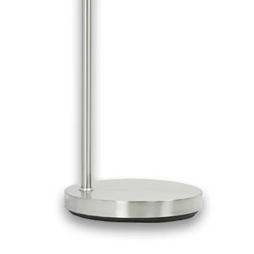 LÁMPARA DE PIE NÍQUEL SATINADO E27 USB PORTIA