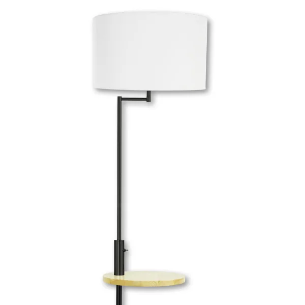 LÁMPARA DE PIE NEGRO E27 USB PORTIA LÁMPARA DE PIE NEGRO E27 USB PORTIA