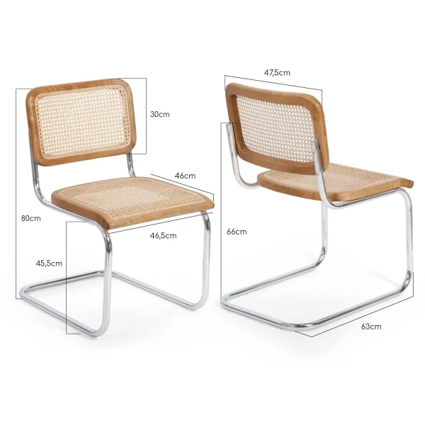 SILLA WEBSTER RATTAN NATURAL