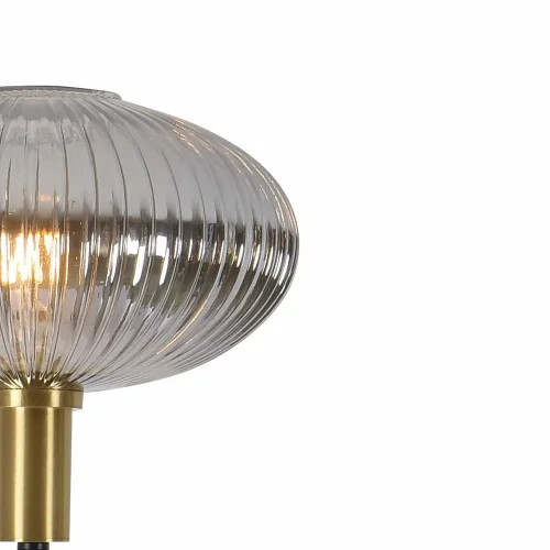 LÁMPARA DE PIE TULIPA FUMÉ 160 CM E27 SHELBY LÁMPARA DE PIE TULIPA FUMÉ 160 CM E27 SHELBY