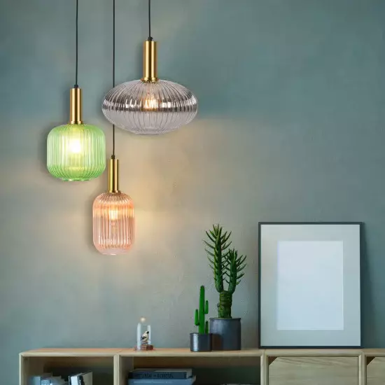 LÁMPARA DE TECHO 3 LUCES TULIPAS COMBINADAS Ø40 E27 SHELBY