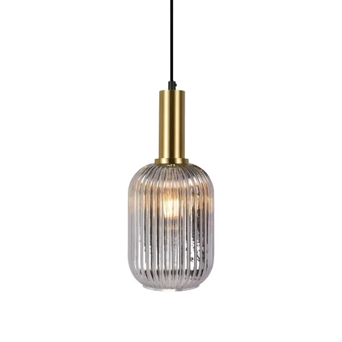 LÁMPARA DE TECHO 1 LUZ TULIPA FUMÉ E27 SHELBY