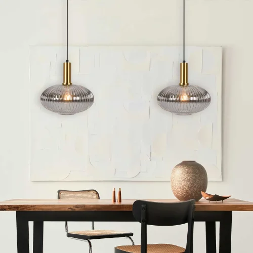 LÁMPARA DE TECHO 1 LUZ TULIPA FUMÉ Ø30 E27 SHELBY LÁMPARA DE TECHO 1 LUZ TULIPA FUMÉ Ø30 E27 SHELBY