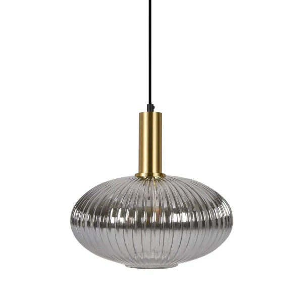 LÁMPARA DE TECHO 1 LUZ TULIPA FUMÉ Ø30 E27 SHELBY