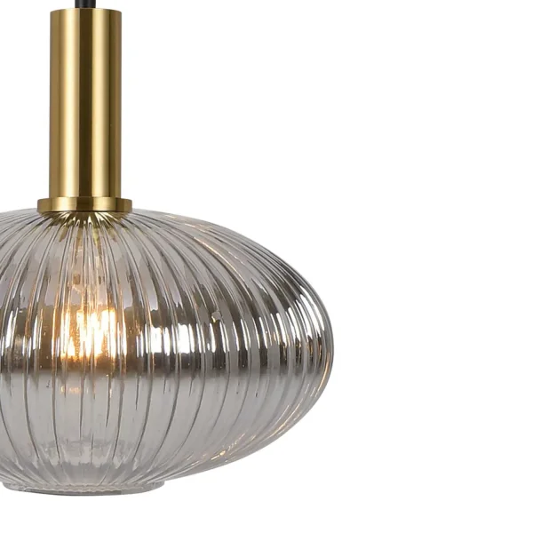 LÁMPARA DE TECHO 1 LUZ TULIPA FUMÉ Ø30 E27 SHELBY
