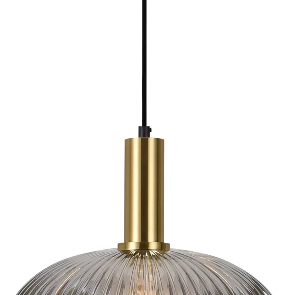 LÁMPARA DE TECHO 1 LUZ TULIPA FUMÉ Ø30 E27 SHELBY