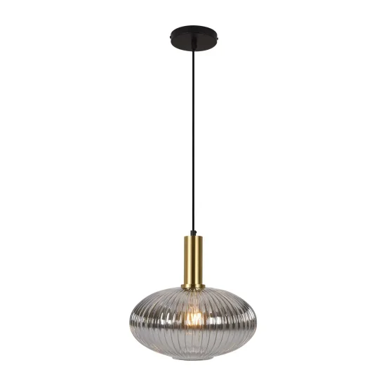 LÁMPARA DE TECHO 1 LUZ TULIPA FUMÉ Ø30 E27 SHELBY 2