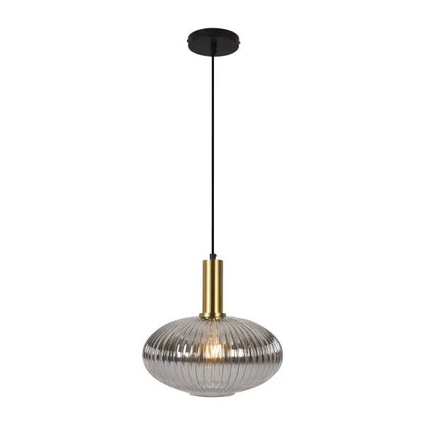 LÁMPARA DE TECHO 1 LUZ TULIPA FUMÉ Ø30 E27 SHELBY