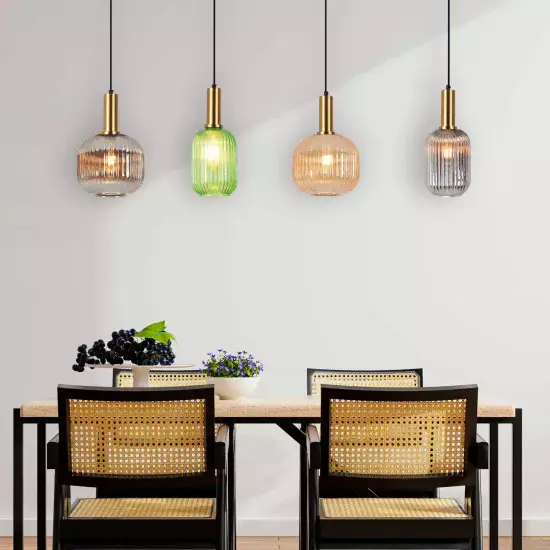 LÁMPARA DE TECHO 4 LUCES TULIPAS COMBINADAS E27 SHELBY