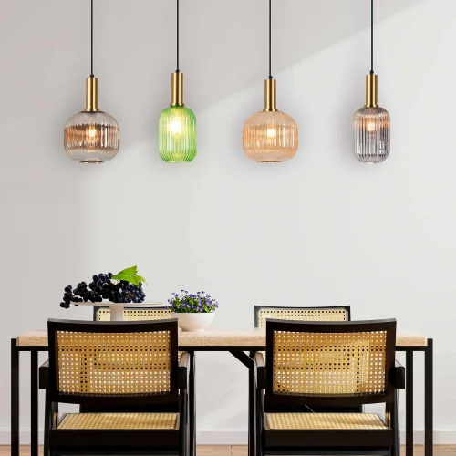 LÁMPARA DE TECHO 4 LUCES TULIPAS COMBINADAS E27 SHELBY LÁMPARA DE TECHO 4 LUCES TULIPAS COMBINADAS E27 SHELBY