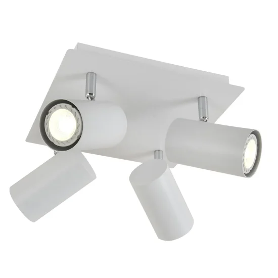 PLAFÓN 4 LUCES BLANCO GU10 ADARA 2