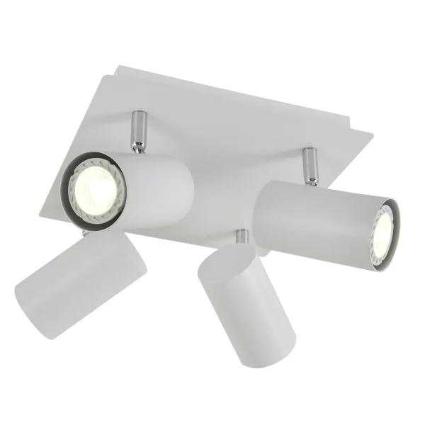 PLAFÓN 4 LUCES BLANCO GU10 ADARA PLAFÓN 4 LUCES BLANCO GU10 ADARA