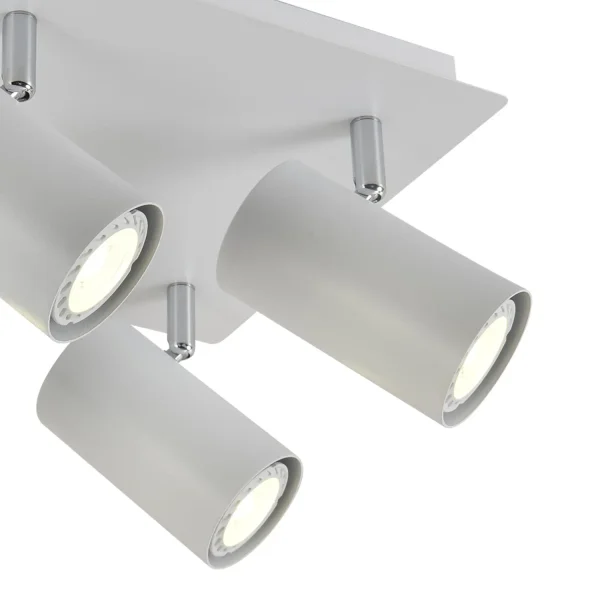 PLAFÓN 4 LUCES BLANCO GU10 ADARA PLAFÓN 4 LUCES BLANCO GU10 ADARA