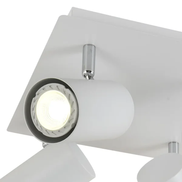 PLAFÓN 4 LUCES BLANCO GU10 ADARA PLAFÓN 4 LUCES BLANCO GU10 ADARA