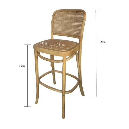 TABURETE HANNAH MADERA NATURAL