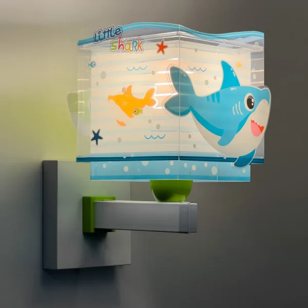 APLIQUE DE PARED INFANTIL LITTLE SHARK E27 APLIQUE DE PARED INFANTIL LITTLE SHARK E27