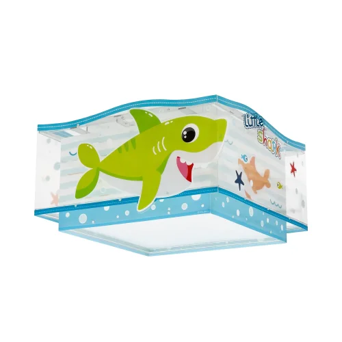 PLAFÓN INFANTIL 2 LUCES LITTLE SHARK E27