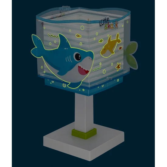 LÁMPARA DE MESA INFANTIL LITTLE SHARK E14 2