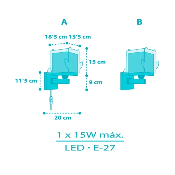 APLIQUE DE PARED INFANTIL LITTLE OWL E27 APLIQUE DE PARED INFANTIL LITTLE OWL E27
