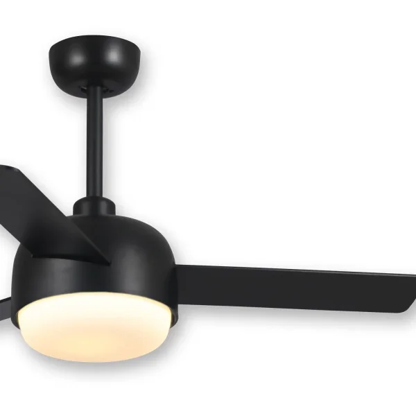 VENTILADOR DE TECHO LED 24 W REGULABLE NEGRO RIVERDALE