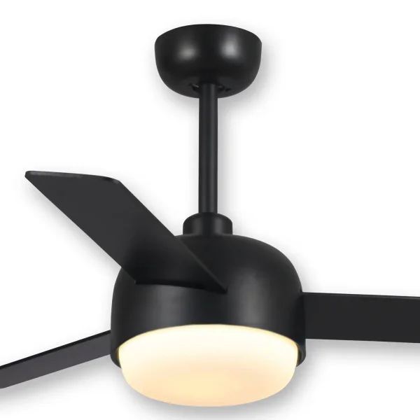 VENTILADOR DE TECHO LED 24 W REGULABLE NEGRO RIVERDALE