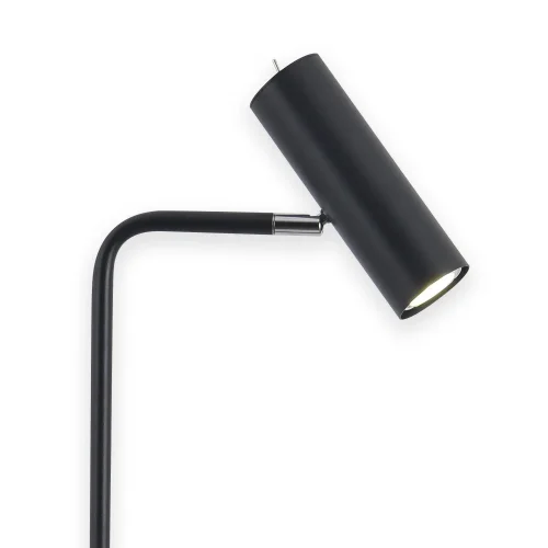 LÁMPARA DE PIE ACERO PINTADO NEGRO ADARA