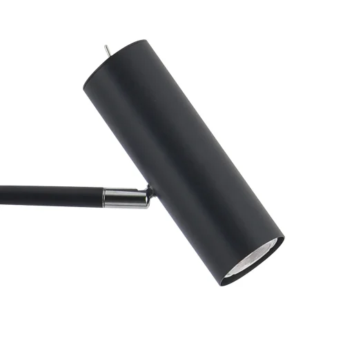 LÁMPARA DE PIE ACERO PINTADO NEGRO ADARA