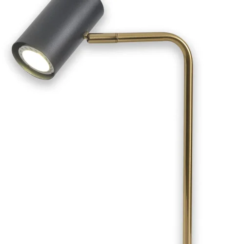 LÁMPARA DE MESA DE ACERO NEGRO/DORADO ADARA