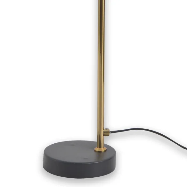 LÁMPARA DE MESA DE ACERO NEGRO/DORADO ADARA
