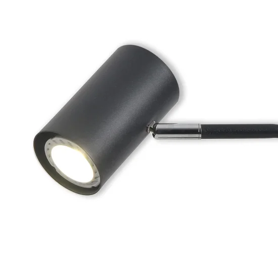 LÁMPARA DE MESA DE ACERO NEGRO ADARA 2