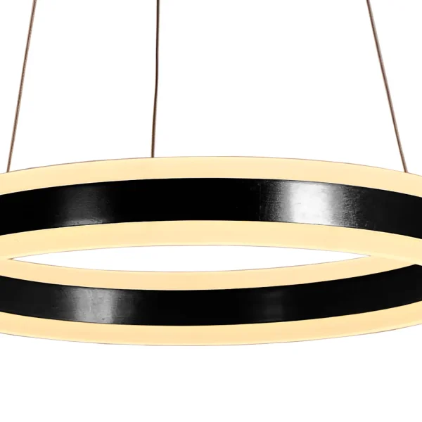 LÁMPARA DE TECHO LED 41 W 4000K NEGRO ISADORA
