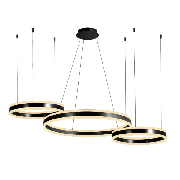 LÁMPARA DE TECHO LED 41 W 4000K NEGRO ISADORA