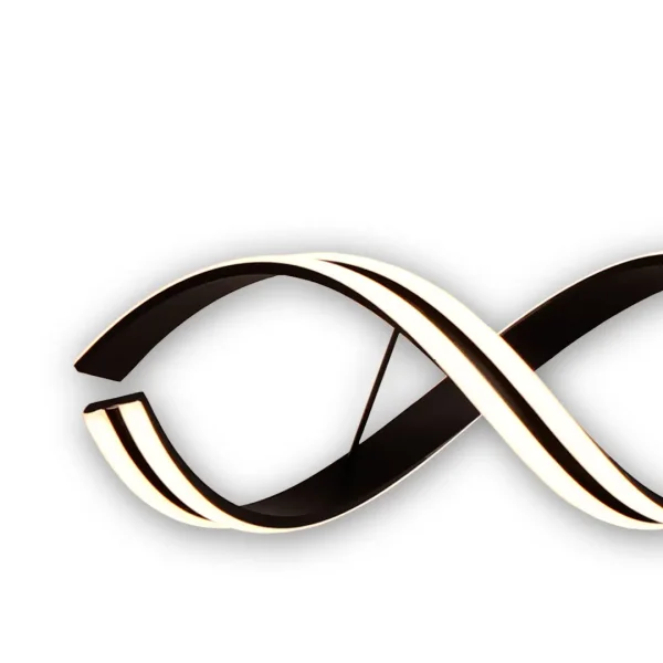 LÁMPARA DE TECHO LED 90 W 4000K 100 CM NEGRO LUMINOZA