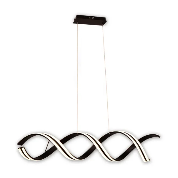 LÁMPARA DE TECHO LED 90 W 4000K 100 CM NEGRO LUMINOZA