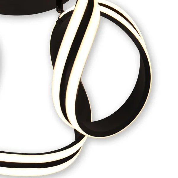 PLAFÓN DE TECHO LED 77 W 4000K ∅45 CM NEGRO LUMINOZA