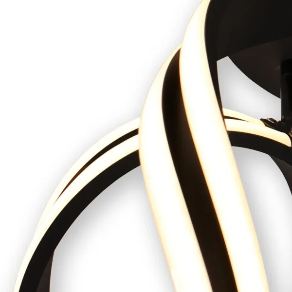 PLAFÓN DE TECHO LED 77 W 4000K ∅45 CM NEGRO LUMINOZA