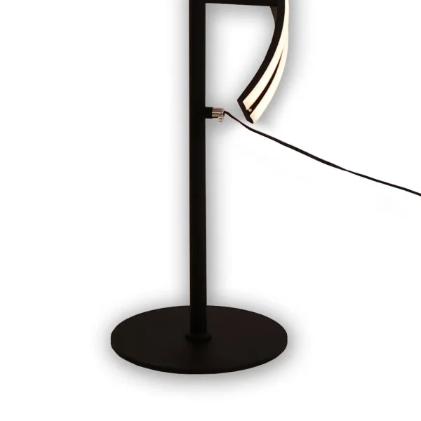 LÁMPARA DE PIE LED 26 W 4000K NEGRO LUMINOZA