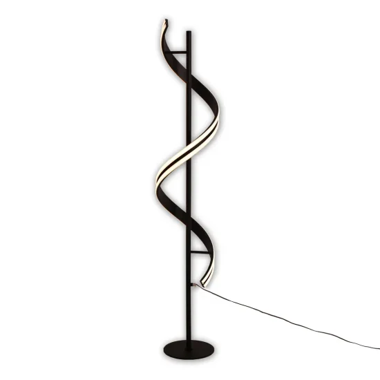 LÁMPARA DE PIE LED 26 W 4000K NEGRO LUMINOZA