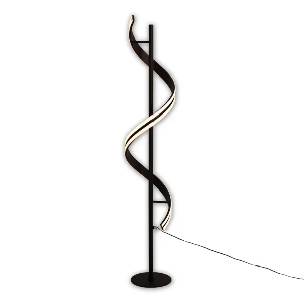 LÁMPARA DE PIE LED 26 W 4000K NEGRO LUMINOZA