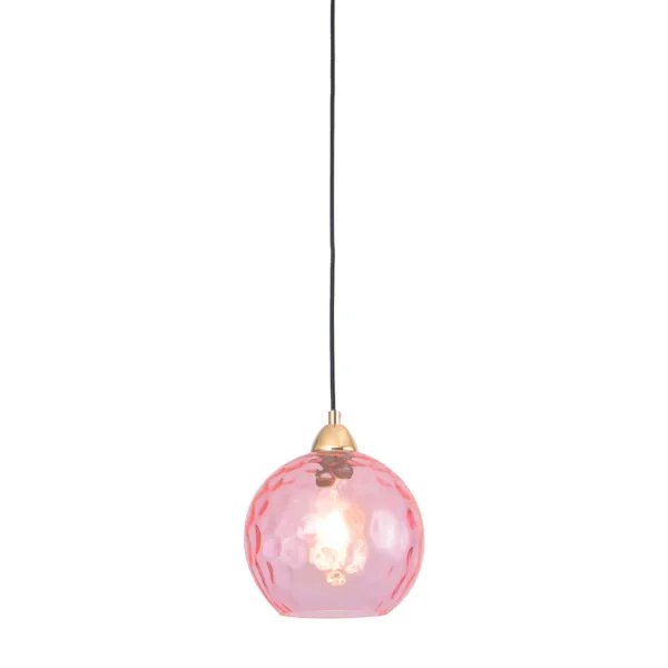 LÁMPARA DE TECHO 1 LUZ TULIPA ROSA NERIUM