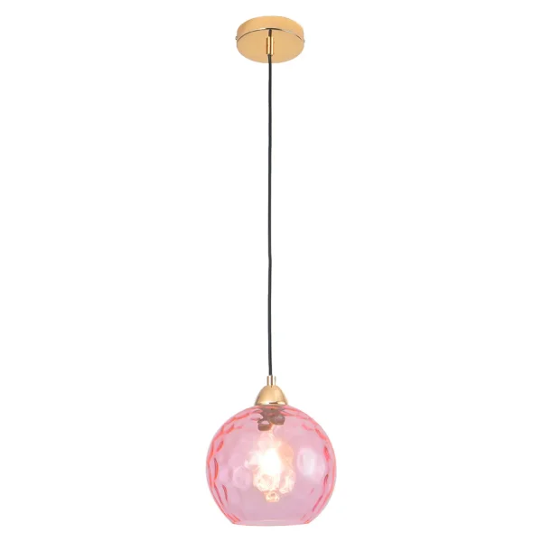 LÁMPARA DE TECHO 1 LUZ TULIPA ROSA NERIUM