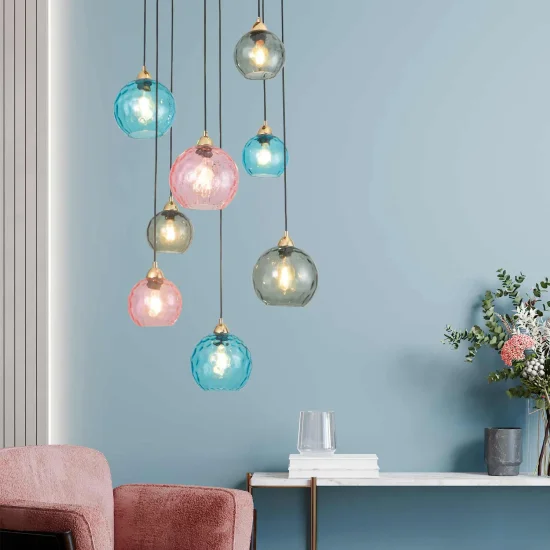 LÁMPARA DE TECHO 8 LUCES NERIUM