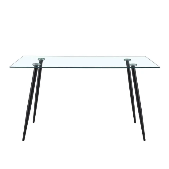 MESA VIKING CRISTAL PATAS COLOR NEGRO 2