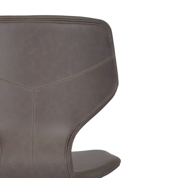 SILLA UPPLAND PU MARRÓN PATAS COLOR HAYA